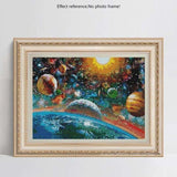 2019 New Hot Sale Colorful Star Space Diamond Cross Stitch