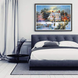 Full Drill - 5D DIY Diamond Painting Kits Winter Landscape Cottage - NEEDLEWORK KITS