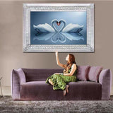 Dream Wall Decor Swan Pattern Full Drill - 5D Diamond