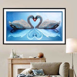 Dream Wall Decor Swan Pattern Full Drill - 5D Diamond
