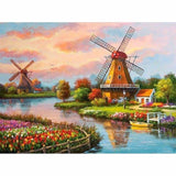 Full Drill - 5D Diamond Painting Kits Beautiful Windmill