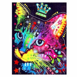 Full Drill - 5D Diamond Painting Kits Bedazzled Cat King - 3