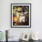 Full Drill - 5D Diamond Painting Kits Curious Cat Wears