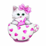 Full Drill - 5D Diamond Painting Kits Cute Cat Letter In