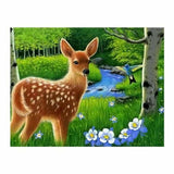 Full Drill - 5D Diamond Painting Kits Lovely Woods Deer