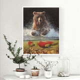 Full Drill - 5D DIY Diamond Painting Kits Bear Running In