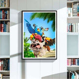 Full Drill - 5D DIY Diamond Painting Kits Cartoon Funny Dog