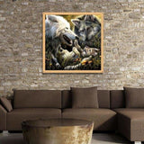 Full Drill - 5D DIY Diamond Painting Kits Cartoon Warm Wolf