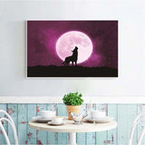 Full Drill - 5D DIY Diamond Painting Kits Dream Moon Wolf