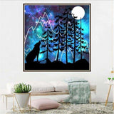 Full Drill - 5D DIY Diamond Painting Kits Dream Wolf Forest