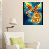 Full Drill - 5D DIY Diamond Painting Kits Gold Phoenix on