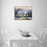 Full Drill - 5D DIY Diamond Painting Kits Snowy Cottage In