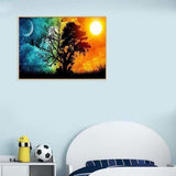 Full Drill - 5D DIY Diamond Painting Kits Sun and Moon