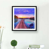 Full Drill - 5D DIY Diamond Painting Kits Sunset Blue