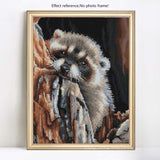 Hot Sale Full Square Drill Raccoon Full Drill - 5D Diy