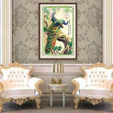 Large Size Animal Peacock Picture Full Drill - 5D DIY