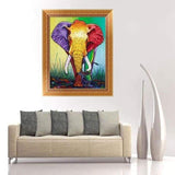 Full Drill - 5D DIY Diamond Painting Kits Artistic Colorful Elephant - NEEDLEWORK KITS