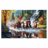 New Hot Sale Embroidery Animal Horse Full Drill - 5D Diy