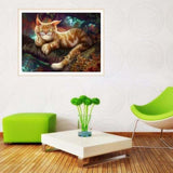 Oil Painting Style Cat Full Drill - 5D Diy Diamond Painting