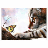 Oil Painting Style Cat Full Drill - 5D Diy Diamond Painting