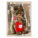 Oil Painting Style Cat Full Drill - 5D Diy Diamond Painting