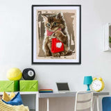 Oil Painting Style Cat Full Drill - 5D Diy Diamond Painting