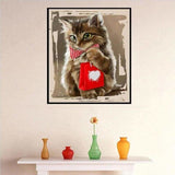 Oil Painting Style Cat Full Drill - 5D Diy Diamond Painting