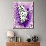 Oil Painting Style Cute Cats Full Drill - 5D Diy Diamond