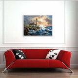 Oil Painting Style Lighthouse Diy Full Drill - 5D Mosaic