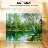 2019 New Hot Sale Nature Landscape 5d Diy Mosaic Cross Stitch VM1177 - NEEDLEWORK KITS