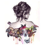 2019 Special Beauty And Butterfly Diy Diamond Embroidery  5D Kits VM4081 - NEEDLEWORK KITS