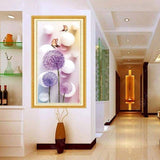 2019 Special Cheap Modern Art Lavender Diy Dandelion Diamond Embroidery VM1077 - NEEDLEWORK KITS