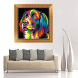 2019 Special Dreamy Colorful Dog Diy 5d Diamond Embroidery Kits VM3525 - NEEDLEWORK KITS