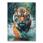 Tiger in the Stream (Diamond Painting)
