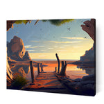 Godrays Boardwalk I (Diamond Painting)
