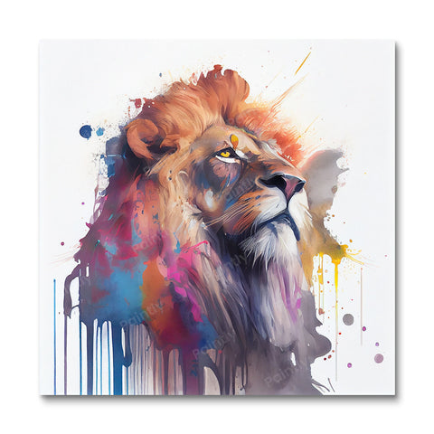 Paint Splash Lion I by Avery (Diamond Painting)