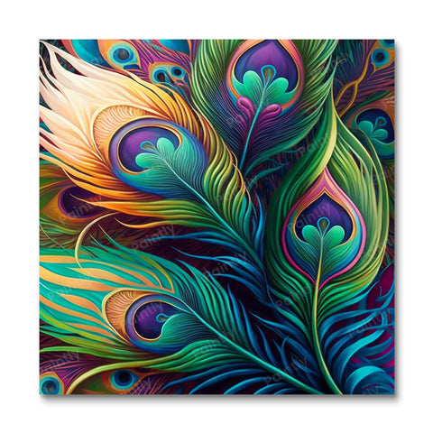 Peacock Feathers I (Diamond Painting)