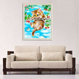 Full Drill - 5D DIY Diamond Painting Kits Lovely Kitten On 