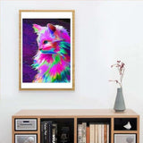 Full Drill - 5D DIY Diamond Painting Kits Watercolor Cat - 4