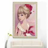 New Hot Sale Girl Picture Wall Decor Diy Diamond Painting 