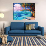 Full Drill - 5D Diamond Painting Kits Beautiful Lake in Summer - NEEDLEWORK KITS