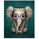 Full Drill - 5D DIY Diamond Painting Kits Cute Cartoon Elephant - NEEDLEWORK KITS