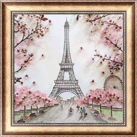 Full Drill - 5D DIY Diamond Painting Kits Artistic Eiffel Tower - NEEDLEWORK KITS