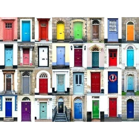 Full Drill - 5D DIY Diamond Painting Kits Cartoon Colorful Door To World - NEEDLEWORK KITS