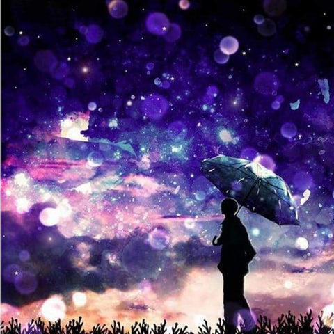 Full Drill - 5D DIY Diamond Painting Kits Dream Landscape Night Sky Star - NEEDLEWORK KITS