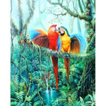 Hot Sale Blue Parrot Bird Full Drill - 5D Diy Diamond Painting Kits VM09219 - NEEDLEWORK KITS