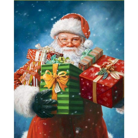 2019 Hot Sale Christmas Santa Claus 5D Diy Diamond Mosaic Cross Stitch Kits VM7572 - NEEDLEWORK KITS