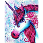 Hot Sale Dream Unicorn Full Drill - 5D Diy Diamond Line Painting Kits VM3518 - NEEDLEWORK KITS