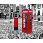 Modern Art Street Red Telephone Booth Full Drill - 5D Diy Diamond Painting Street VM3314