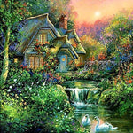 New Hot Sale Cartoon Villa Full Drill - 5D Diy Diamond Painting Kits VM49120 - NEEDLEWORK KITS